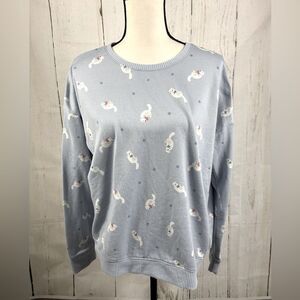 ‼️final must bundle‼️ LC Lauren Conrad Intimates Pajama Sweatshirt Polar Bear